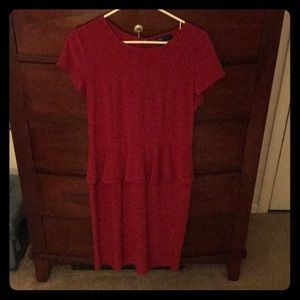 Maroon business casual dress